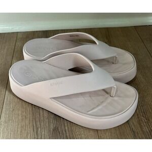 Crocs‎ Getaway Platform Flip Flop Sandals Pink Womens 7